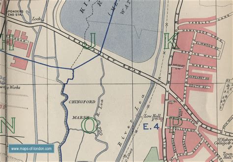 Map of Edmonton, London