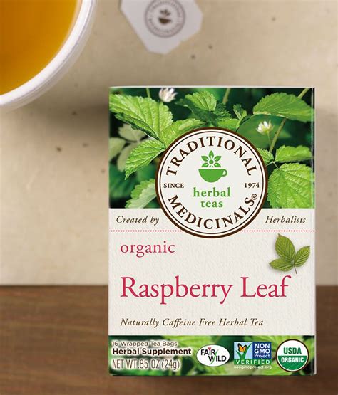 Raspberry Leaf Tea, Organic, 16 teabags (Traditional Medicinals) - Gaudaur Natural Foods ...