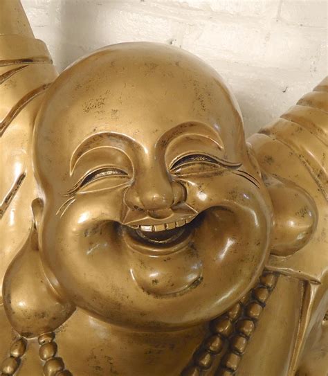 Large Laughing Buddha Statue at 1stDibs