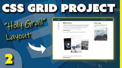 CSS Grid Beginner Project - The "Holy Grail" Layout (Part 2/3) - YouTube