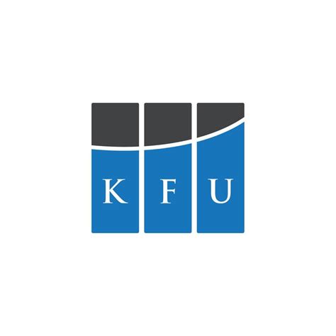 KFU letter logo design on WHITE background. KFU creative initials letter logo concept. KFU ...