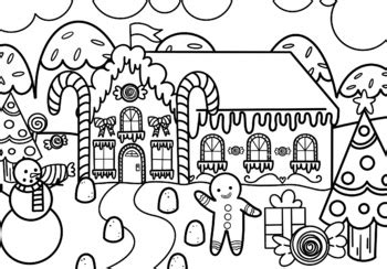 Gingerbread House Coloring Pages