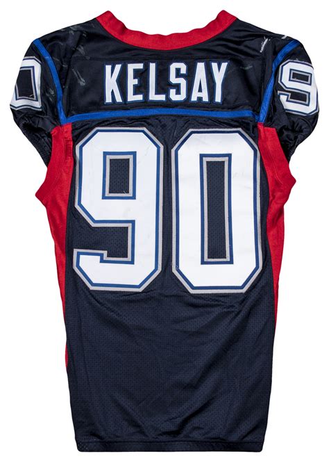 Lot Detail - 2008 Chris Kelsay Game Used Buffalo Bills Home Jersey (NFL ...