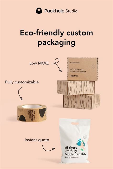 Packaging with your logo | Eco friendly packaging design, Eco packaging design, Eco friendly ...