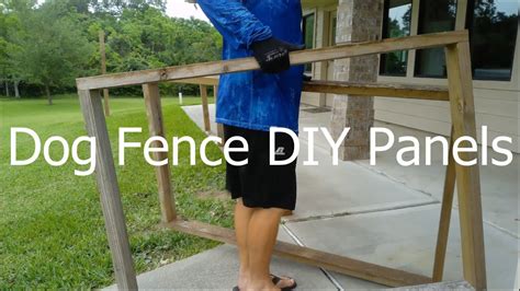 DIY Dog Fence Panels! Simple Set-up! No Digging! - YouTube