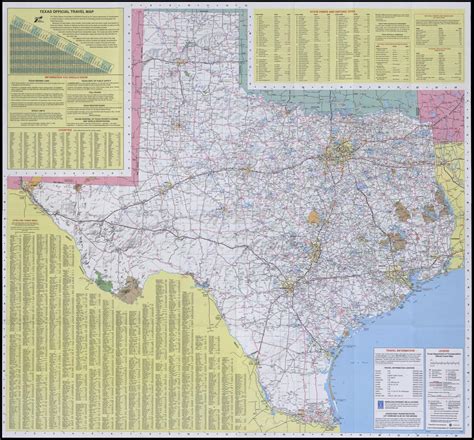 Texas Official Travel Map - The Portal to Texas History