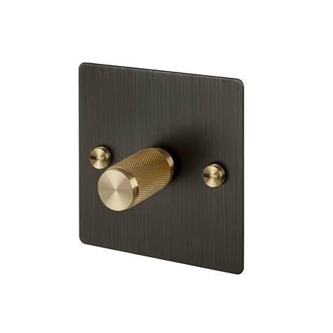 1G Dimmer Switch 1G Dimmer / Smoked Bronze / Brass in 2021 | Light switches and sockets, Solid ...