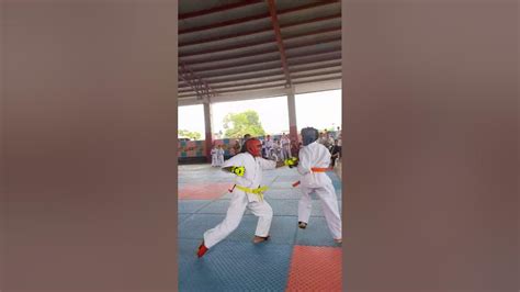 Yellow and orange belt sparring #kyokushin #karate #sparring - YouTube