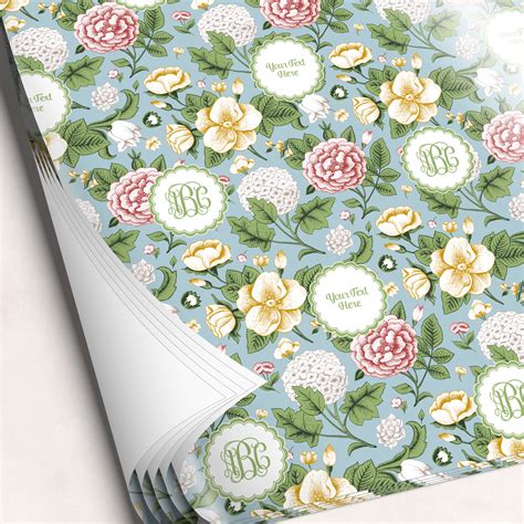 Vintage Floral Wrapping Paper (Personalized) - YouCustomizeIt