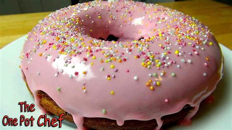 The One Pot Chef Show: Giant Donut Cake - RECIPE