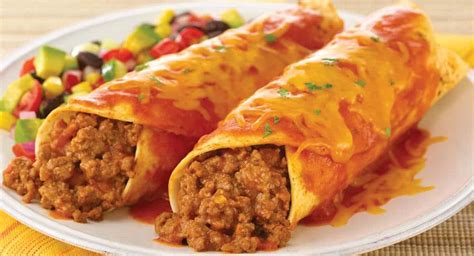 Cheesy Beef Enchiladas - Crescent Foods Premium All Natural Halal ...