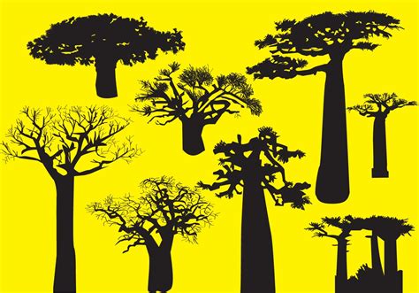 Silhouette Baobab Trees - Download Free Vector Art, Stock Graphics & Images