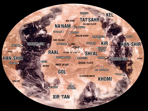 Map of Vulcan by adamant-2001 on DeviantArt