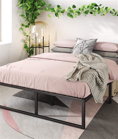 Bed Frames | Zinus Lorelai 14 Inch Metal Platform Bed Frame / Steel Slat Support / No Box Spring ...