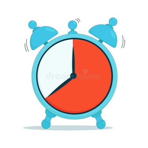 Blue Alarm Clock with 40 Minutes Timer Stock Vector - Illustration of ...