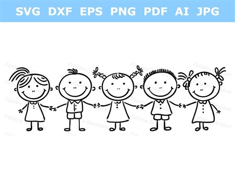 Stick Figures PNG File Stick Girl SVG Stick Boy Clipart - Etsy