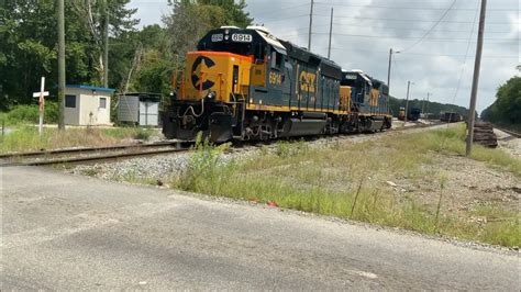 Csx 6914 heritage unit chessie at wyvern yard cartersville ga - YouTube