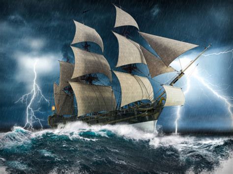 Sailing Ship Storm Stock Photos, Pictures & Royalty-Free Images - iStock