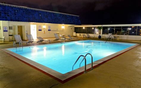 Rooftop pool at night stock photo. Image of swim, hawaii - 26190462