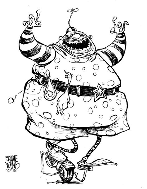 #DailySketch #inktober Nightmare Before Christmas: Clown with the ...