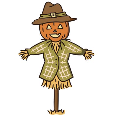 A Scarecrow With A Pumpkin Head PNG & SVG Design For T-Shirts