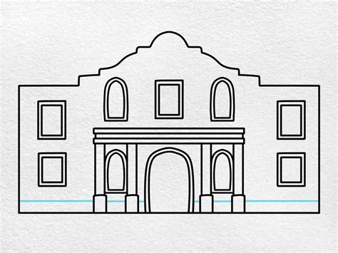 How to Draw the Alamo - HelloArtsy