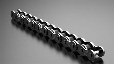 50 STANDARD ROLLER CHAIN 3D print model | CGTrader