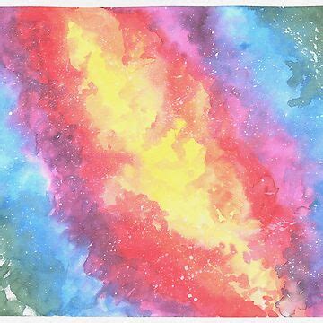 "Rainbow Galaxy Watercolor Painting" Sticker for Sale by Grannytato | Redbubble