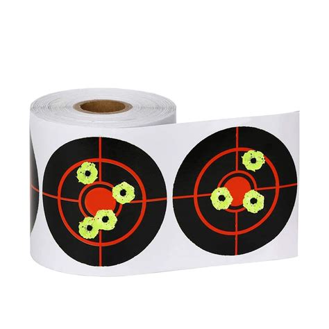 GearOZ Splatter Target Stickers, 3 Inch Reactive Paper Targets, 250/500 Pcs Adhesive Shooting ...