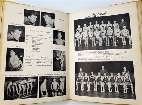 Birmingham High School michigan Yearbook 1950 the Piper - Etsy