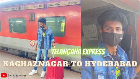 Telangana Express train journey in 3rd AC kaghaznagar to Hyderabad 😍 ...