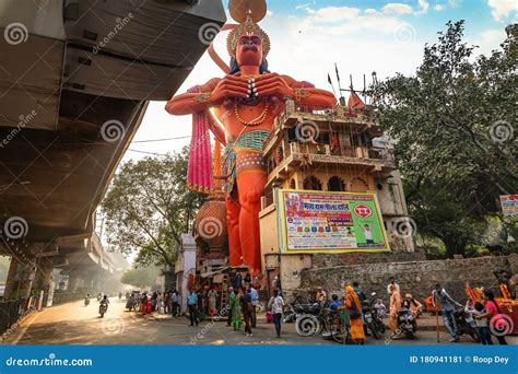 Hanuman Temple Near Karol Bagh Delhi India with View of City Road ...