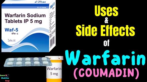 Warfarin (Coumadin) – Side Effects, Uses, Mechanism of Action, Dosage, Interactions, Warnings ...