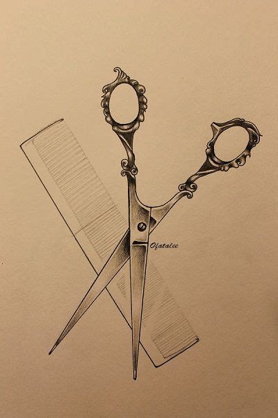 Scissors & Comb - Ofatalee Hair Tattoos, Wolf Tattoos, Line Tattoos, Hairdresser Tattoos ...