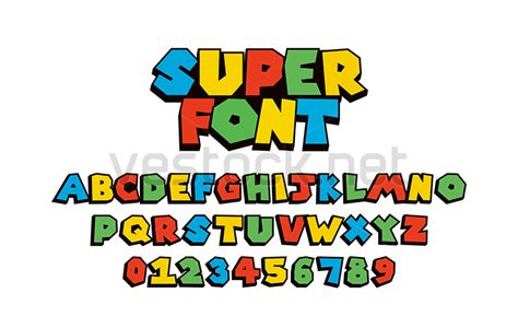 Super Mario World Logo Font