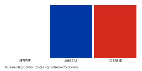 Russia Flag Colors » Country Flags » SchemeColor.com