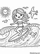Printable Surfing Coloring Pages Free For Kids And Adults sketch template