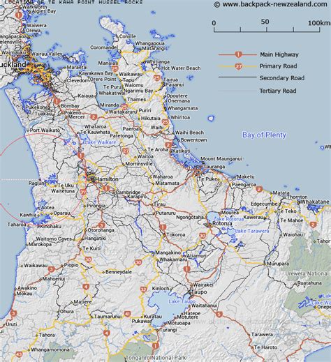 Where is Te Kaha Point (Mussel Rocks)? Map - New Zealand Maps