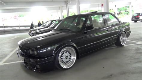 BMW 3Series E30 Coupe Black Shadowline BBS Wheels @ Turboday 3.0 - YouTube