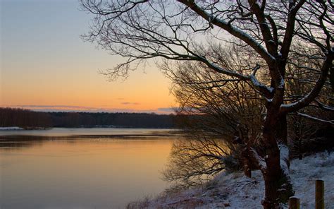 nature, Forest, River, Sunset Wallpapers HD / Desktop and Mobile ...