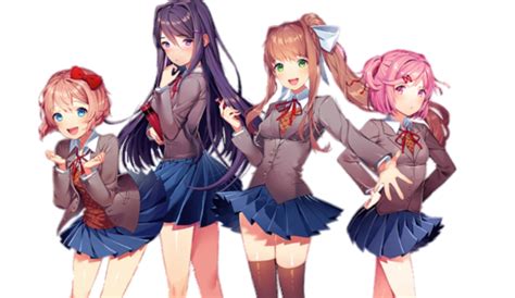 Doki Doki Literature Club Four girls | Literature club, Doki doki, Doki doki literature club