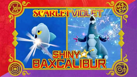 DOUBLE SHINY FRIGIBAX + EVOLUTION TO SHINY BAXCALIBUR!!! (Pokemon Scarlet and Violet) - YouTube