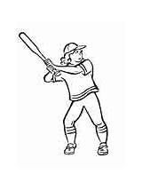 Baseball Coloring Pages sketch template