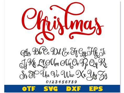 Christmas Font Tails OTF, Christmas Font svg Cricut, Christm - Inspire Uplift