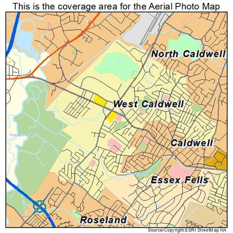 Aerial Photography Map of West Caldwell, NJ New Jersey