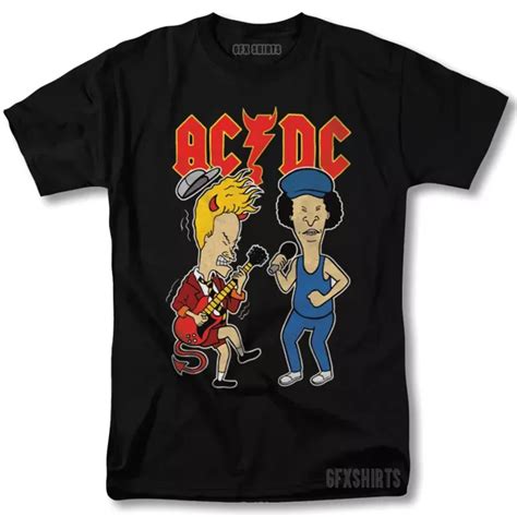 Ac/Dc Shirt Beavus Butthead Acdc Rock Tour Merch T-Shirt Hot Trending ...