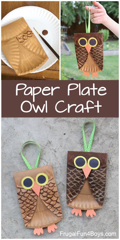 Paper Plate Owl Craft for Kids - Frugal Fun For Boys and Girls