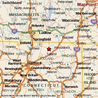 Stafford Springs, Connecticut Area Map & More