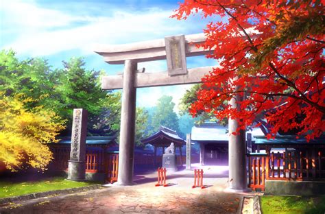 Gray Japanese Temple archgate anime photo at daytime HD wallpaper ...