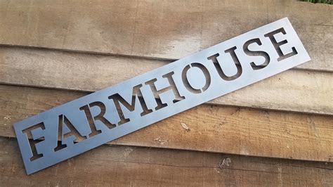 Farmhouse Metal Wall Sign — Boxcar Metal Co.